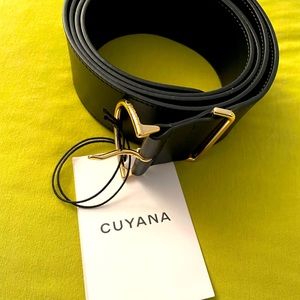 Cuyana leather tie belt